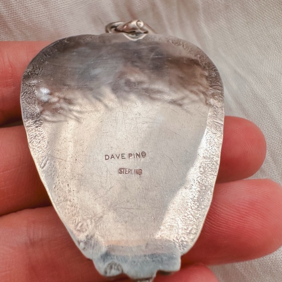 Large Vintage Native American turquoise pendant - Picture 3 of 3